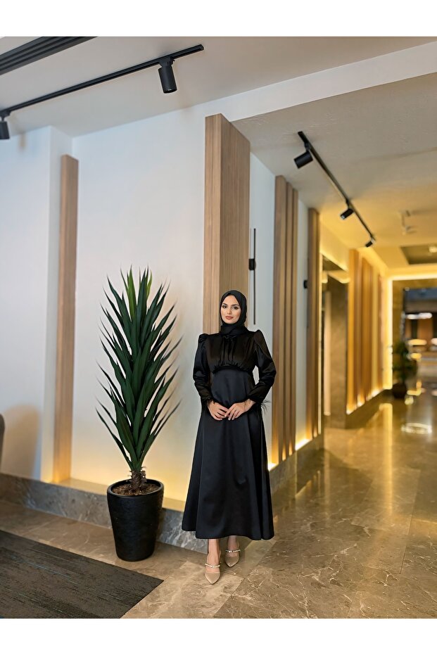 Rochie de seara neagra Sare - 2