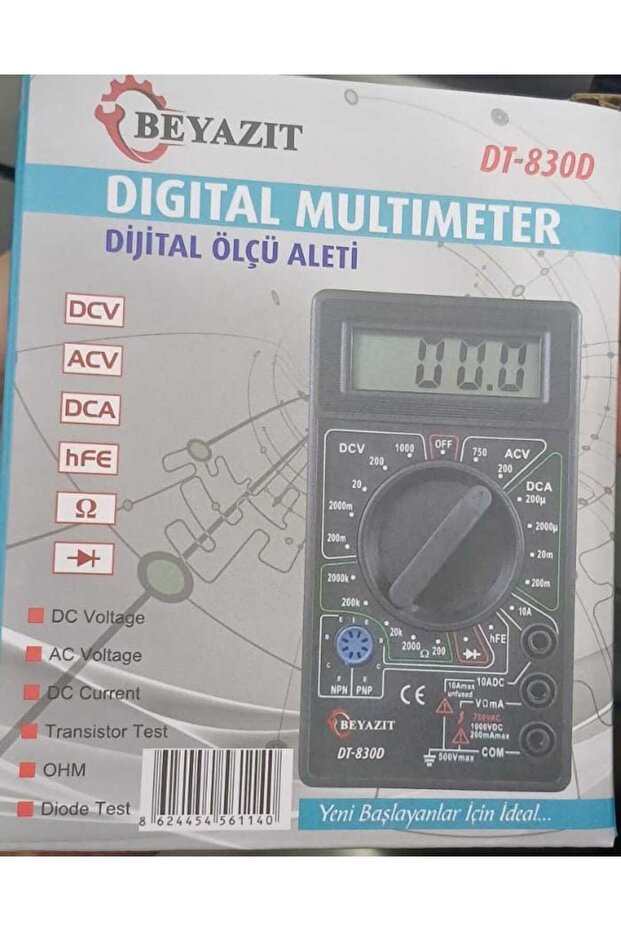 Digital Avometer Multimeter Measuring Instrument Current Voltage Resistance Meter - 3