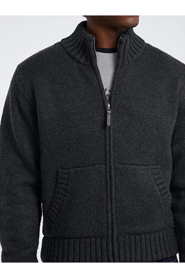 Jeans Erkek Yün Karışımlı Triko - 5