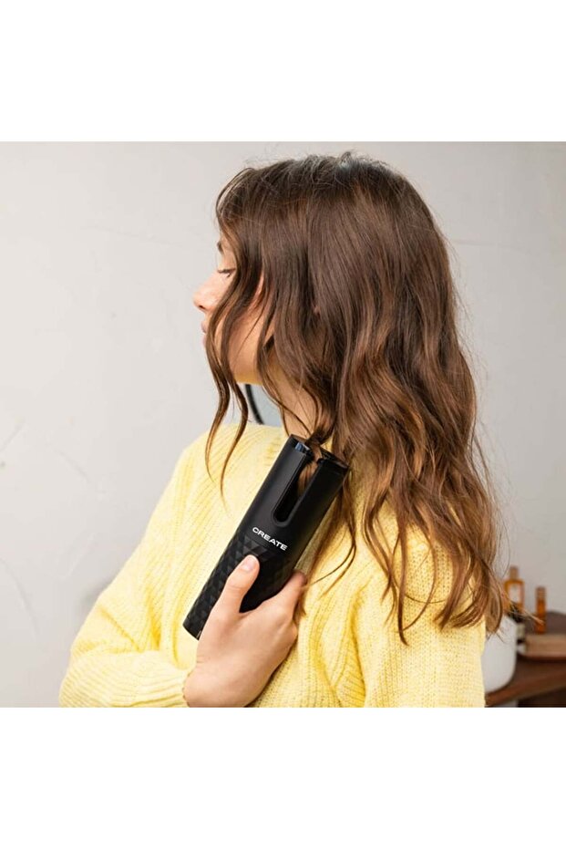 Portable automatic curler, CREATE, Tourmaline, black - 2