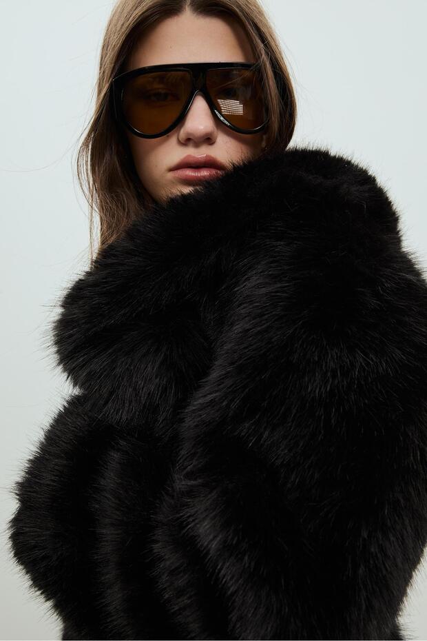 Suni kürk ceket - 3