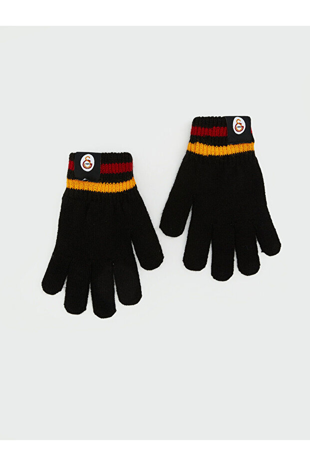 Çnr Galatasaray Embroidered Boys' Gloves