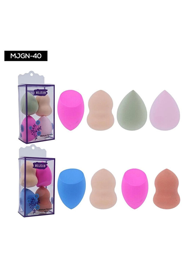 4 piece pear sponge - 1