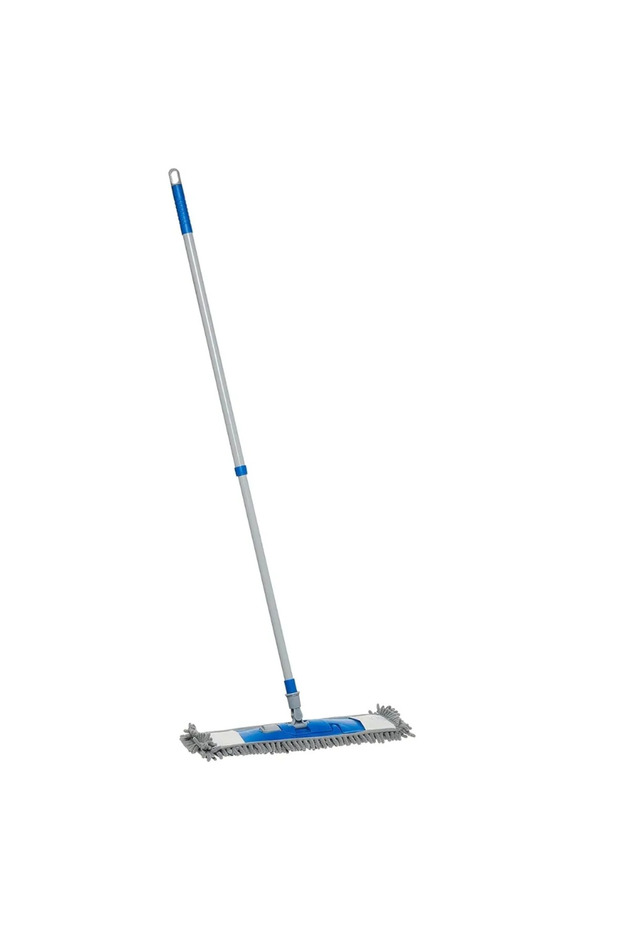 Floor Chenille Flat Mop With Adjustable Telescopic Handle 80-135cm- Blue