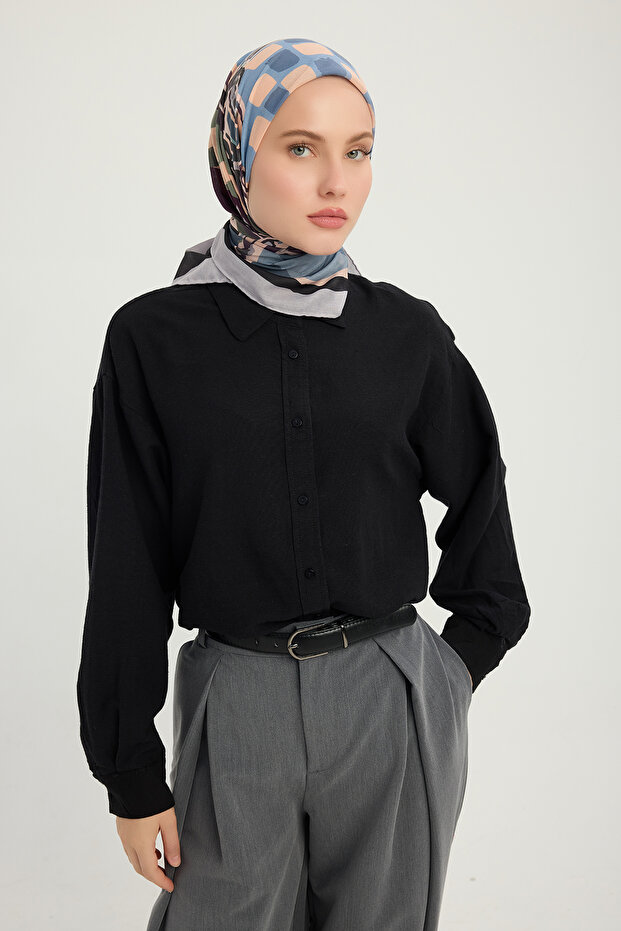 رحلة الباستيل - البرقوق - وشاح منقوش إيفيليا - 90×90 سم