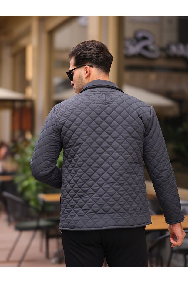 Çıtçıtlı Kapitone Mont - 4