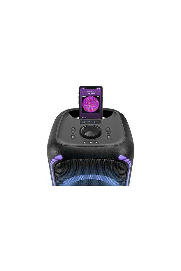 Party Loud M 200W Taşınabilir Bluetooth Hoparlör (Party Speaker ) Siyah - 3