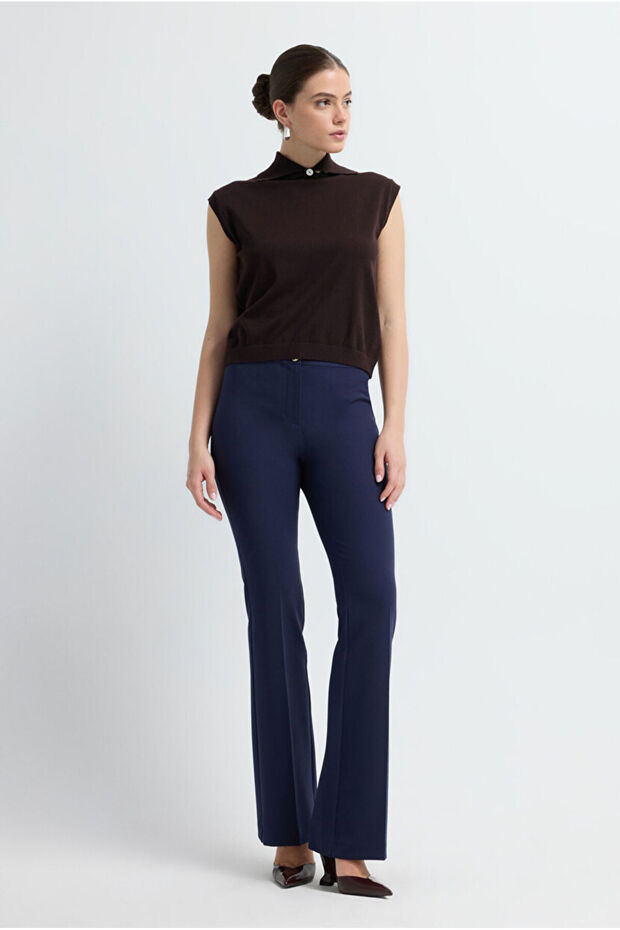 Dik Yaka Triko Bluz - 3