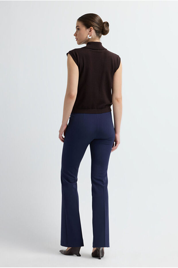 Dik Yaka Triko Bluz - 5