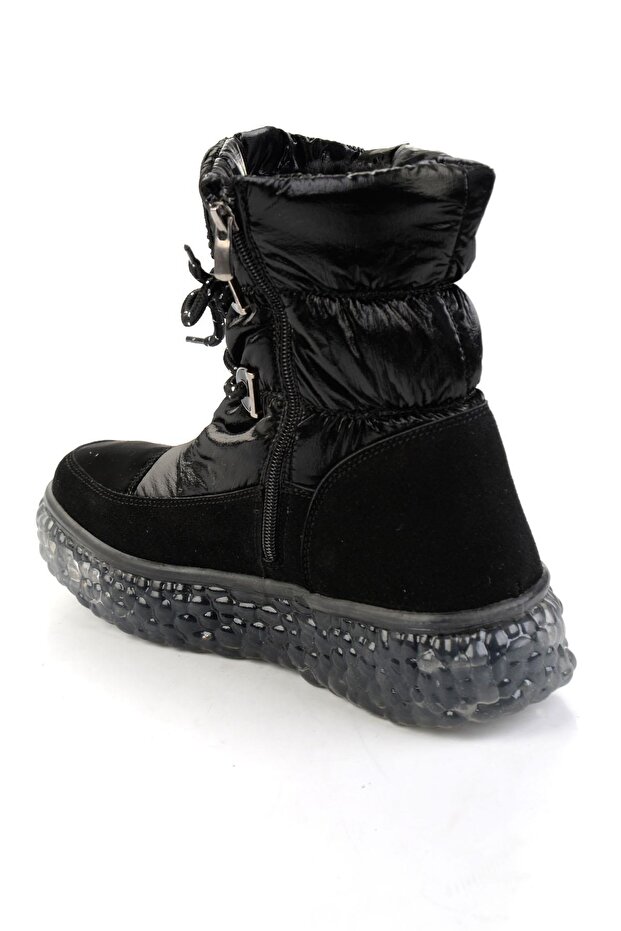 Parlak Siyah Kadın Bot & Bootie K02102031467 - 3