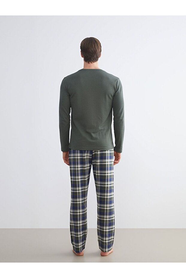 Standart Kalıp Erkek Pijama Takımı - 4