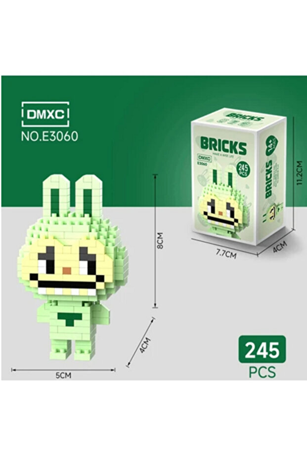 Labubu E3060 Yapı Blokları – Mini Koleksiyon Figür Seti - 1