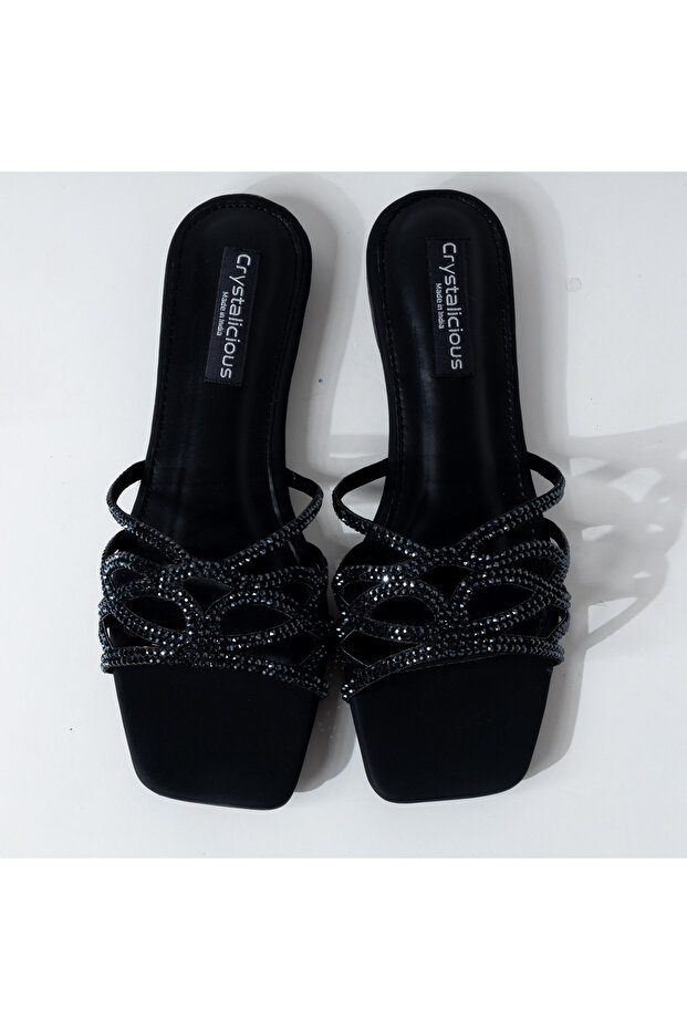 Denish Luxurious Rhinestones Sandals Handcrafted by Artisans Effortless Glamour for Every Occasion
