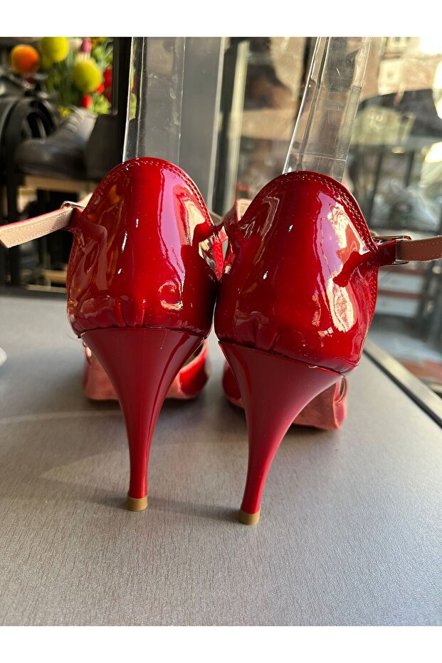 T MODEL KIRMIZI RUGAN 8,5 CM 13 PONT TANGO, DANS VE SALON AYAKKABISI - 3