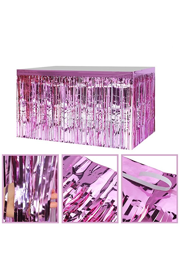 Metalized Lilac Table Tassel 240X74 cm