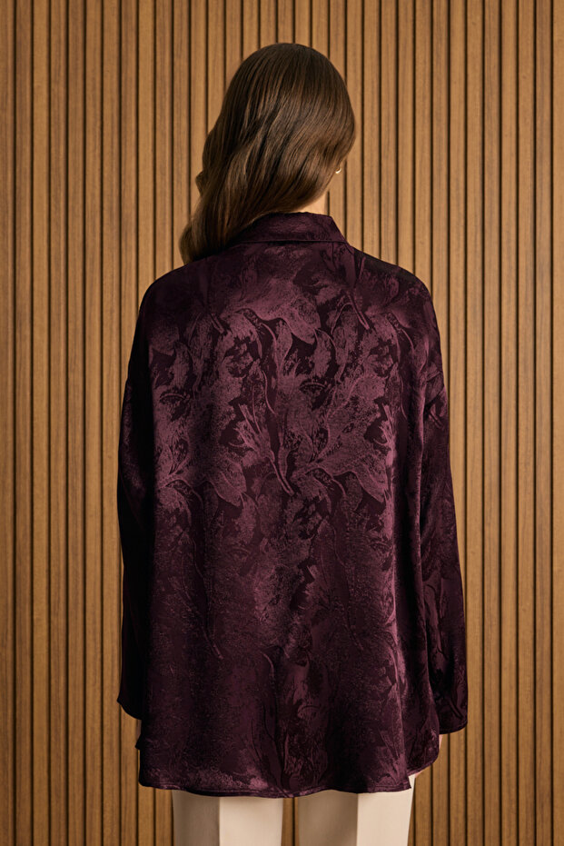 Dokusu Desenli Rayon Gömlek - 6