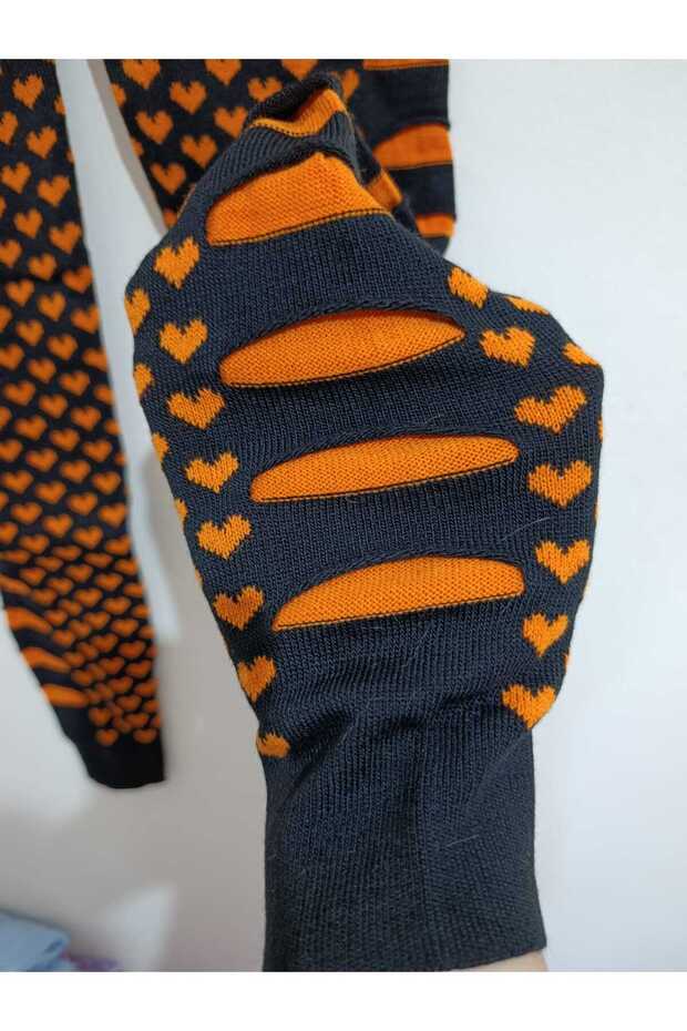 Kışlık, Esnek, Triko Örme Tayt - 5