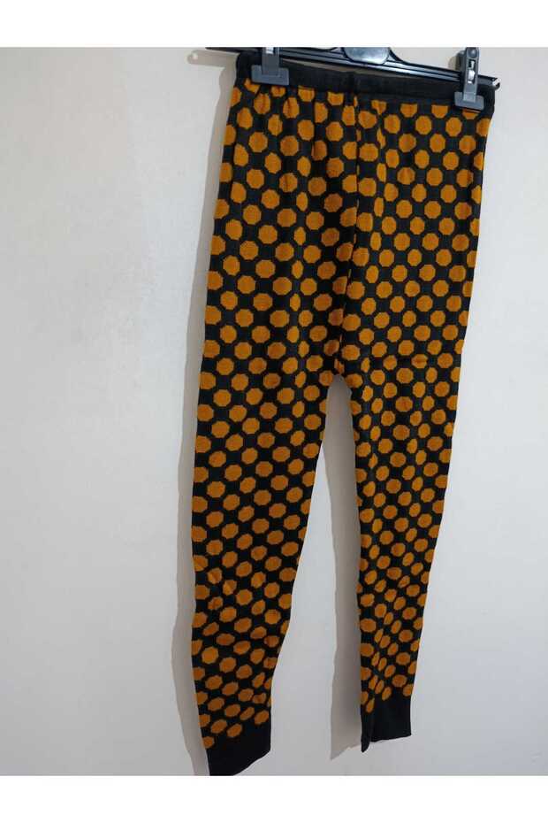 Kışlık, Esnek, Triko Örme Tayt - 2