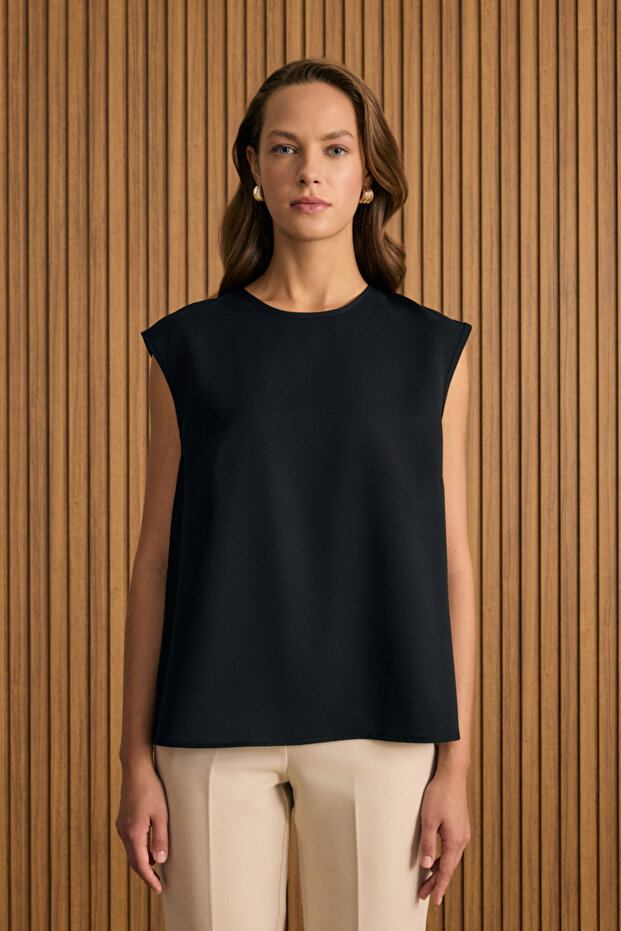 Dokuma Kolsuz Bluz - 1