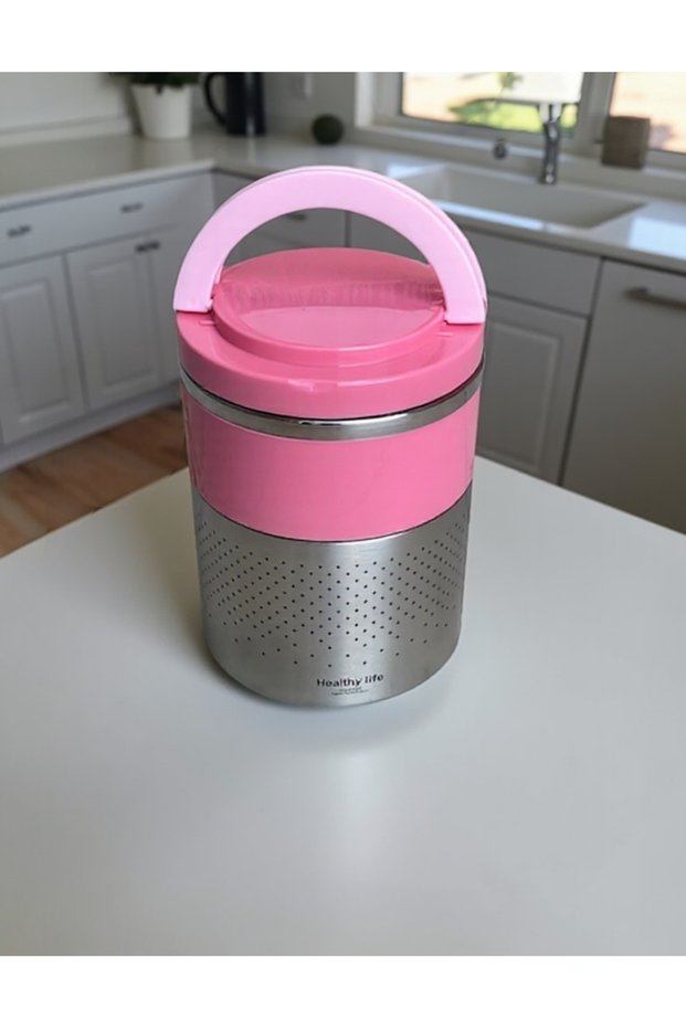 Steel Food Thermos Vacuum Insulated School Work Camping Travel Nutrition Lunch Box 2-Piece Lunch Box Leak-Proof 1.5Lt