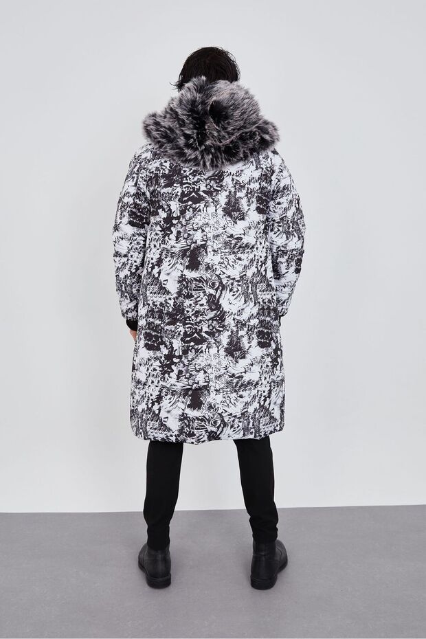 Dağ Desenli Mont - 3