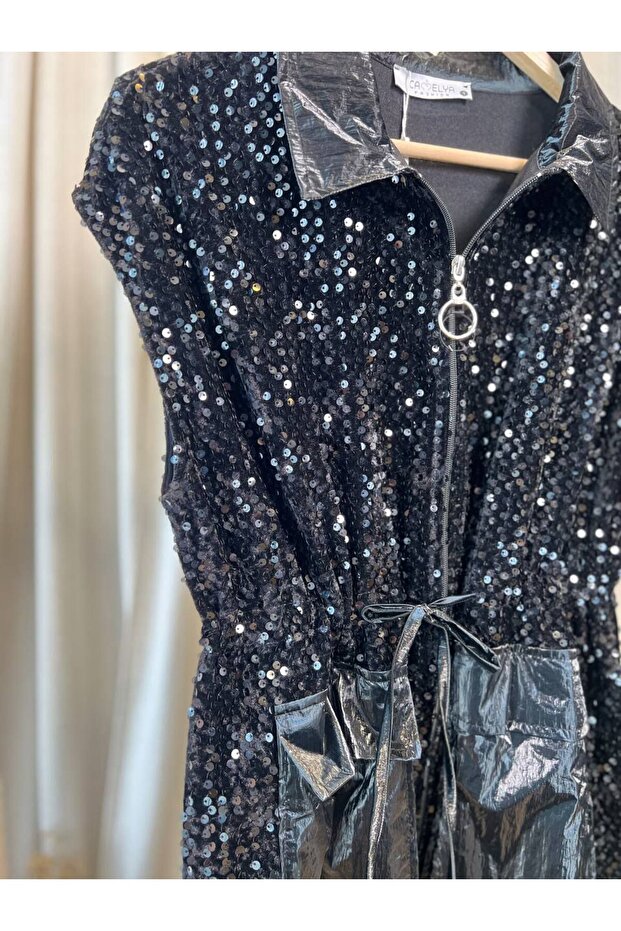 Işıltılı modern yelek - 5