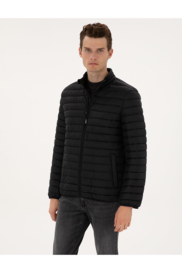 Siyah Kapitone Basic Mont 50313921-VR046 - 3