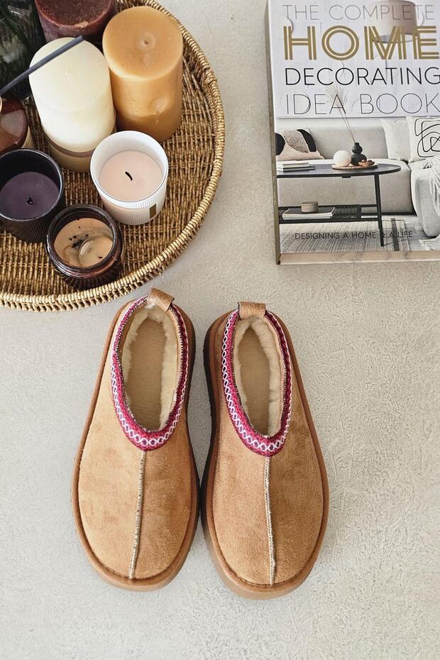 OPS 1AK Topukla Kadın İçi Kürklü Kalın Tabanlı Mini Bot - 6