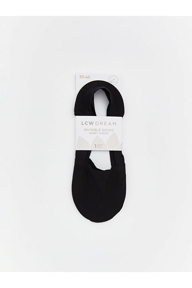 Alita City Lcw Dream Black Plain Women's Ballerina Socks with a Difference