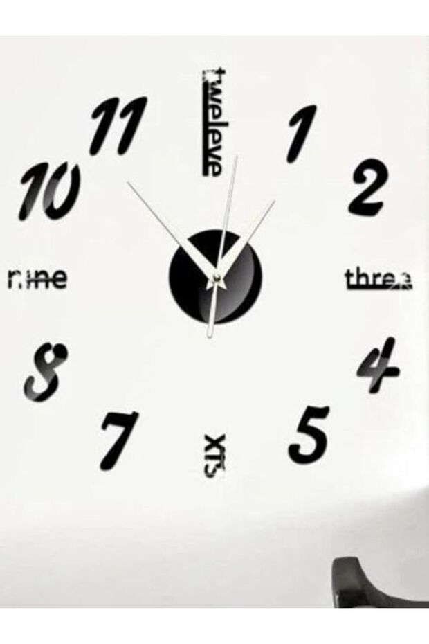 3D Frameless Wall Clock – DIY Modern Acrylic Wall Decoration Clock for Home Décor