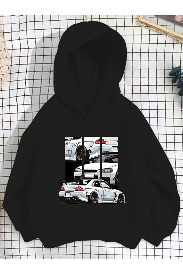 Children's Vegenç 1 Quality Sweatshirt Hooded Printed Modern Design
