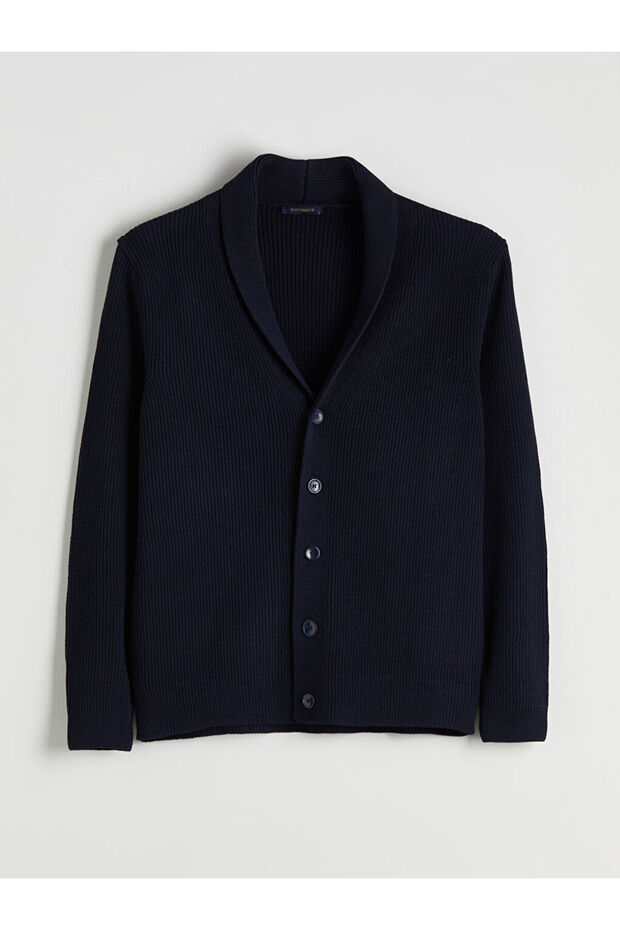 Create Your Style from Uzg Store |   Standard Pattern Shawl Collar Men's Knitwear Cardigan - 5