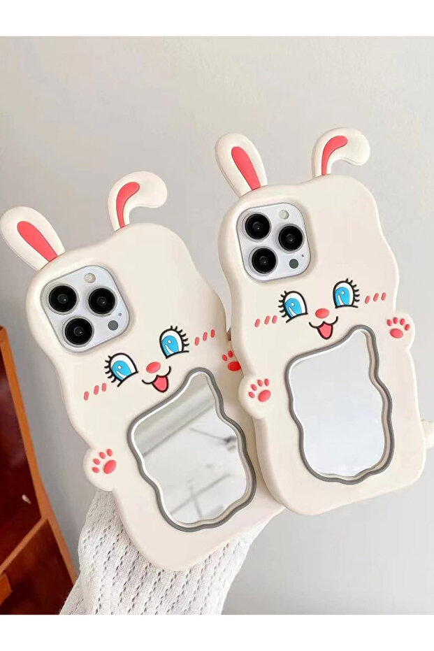 Stylish Design Phone Case with Mirror and Stand Features Compatible with iPhone 13 / 14 and 15 - 2