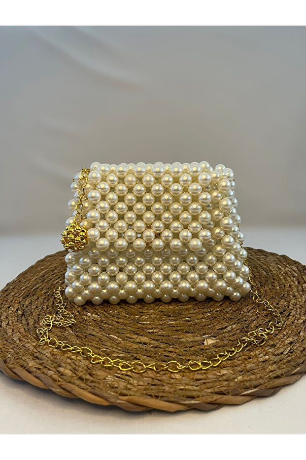 Charmlı İnci Çanta - 1
