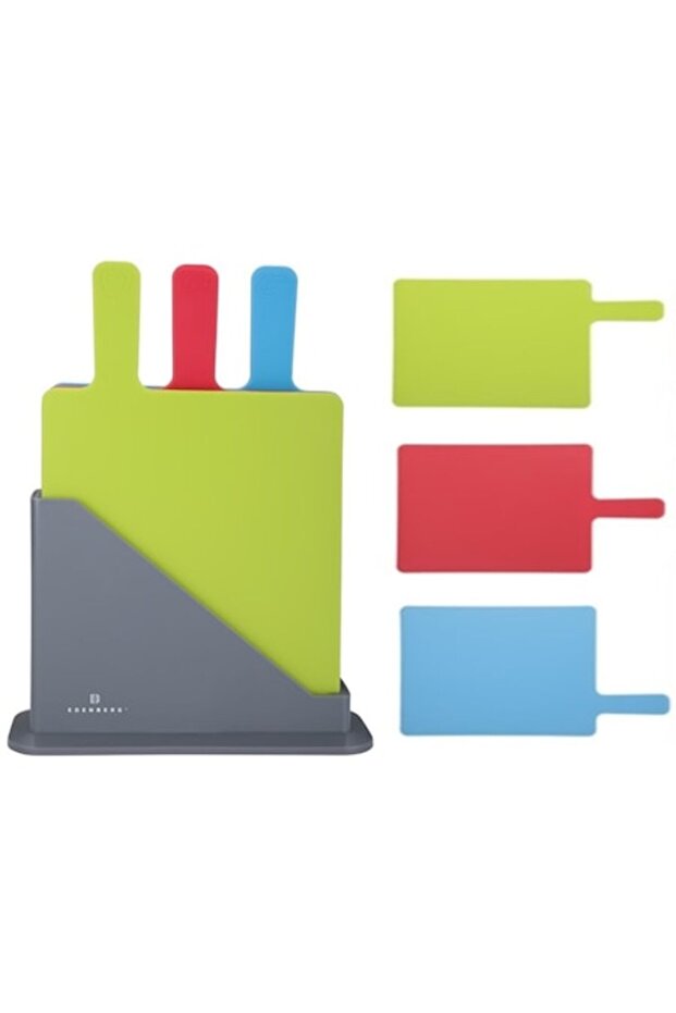 , 3-Piece Cutting Set, Plastic, Multicolor - 1