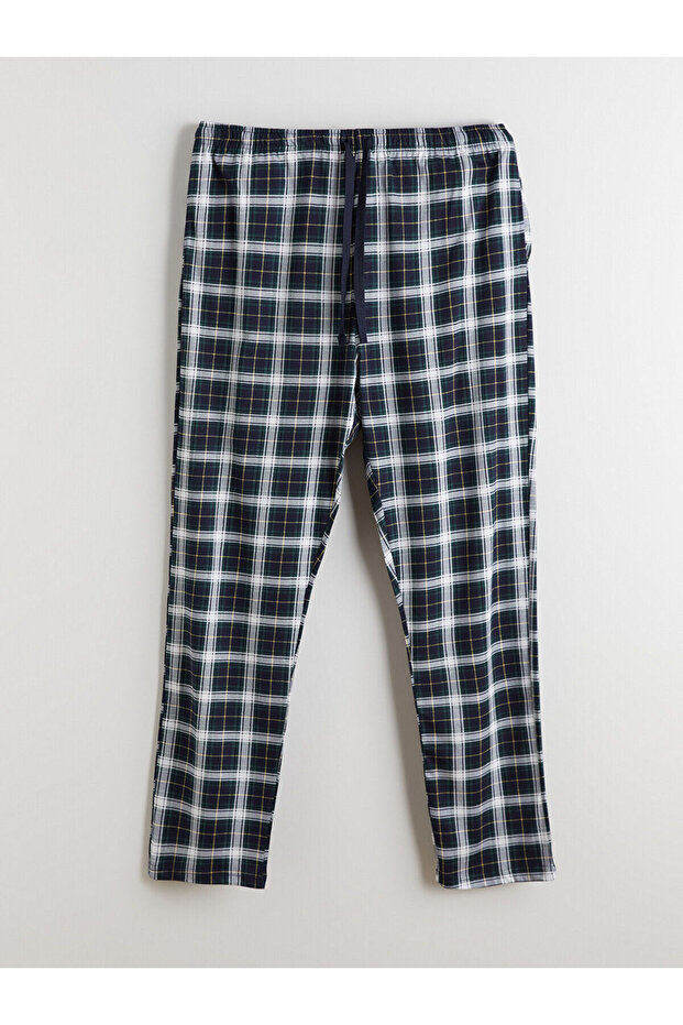 Peak Yeni Sezon Standart Kalıp Ekose Erkek Pijama Alt - 5