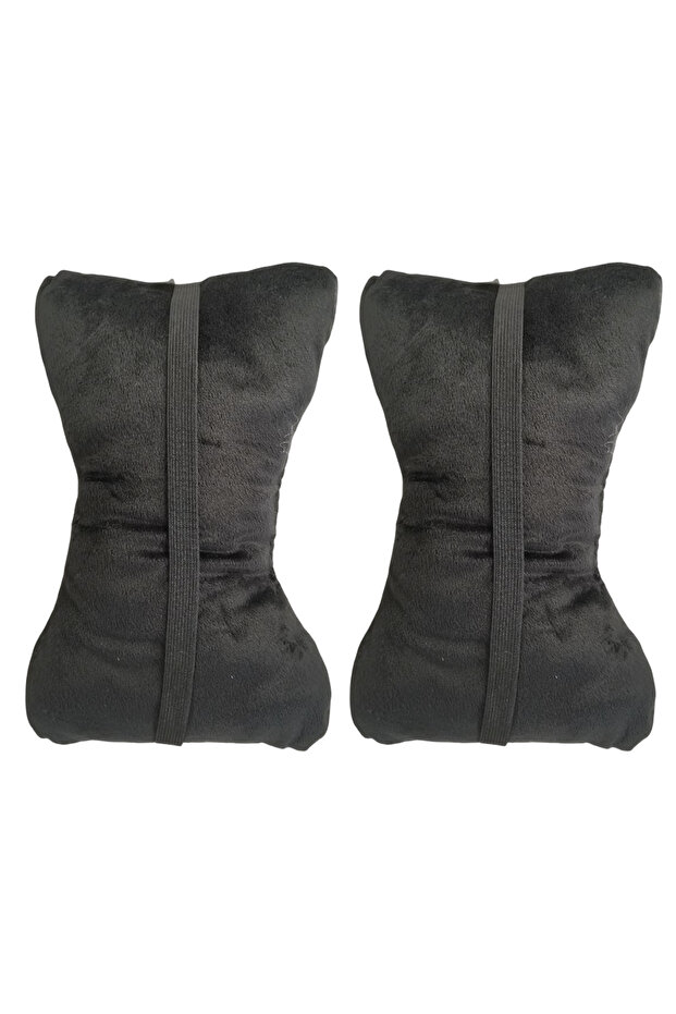 مجموعة من قطعتين من وسائد دعم الرقبة والقطن على شكل عظمة - 3