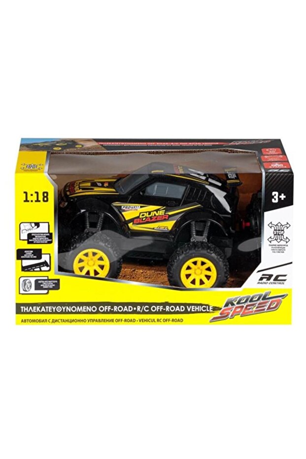 Off-road Vehicle with Remote Control Antbro® - Scale 1:18/27MHz with Full Functionality and Lights, - 2