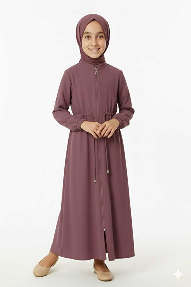 Medina Silk Elastic Waist Lace-Up Children's Ferace