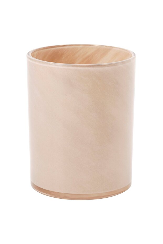VINDSTILLA Candle holder, beige, 15 cm