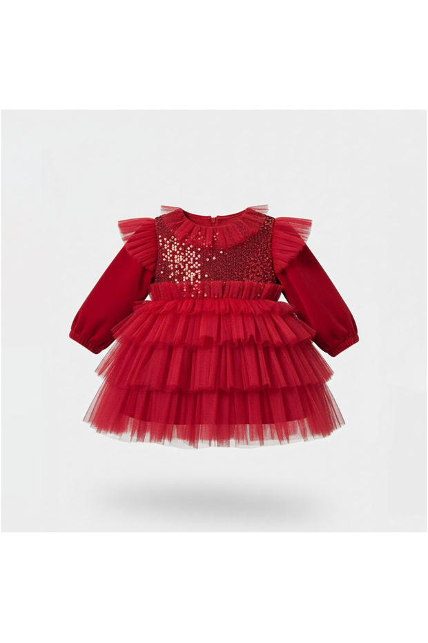 Red Sequin Tutu Girl's Baby Dress