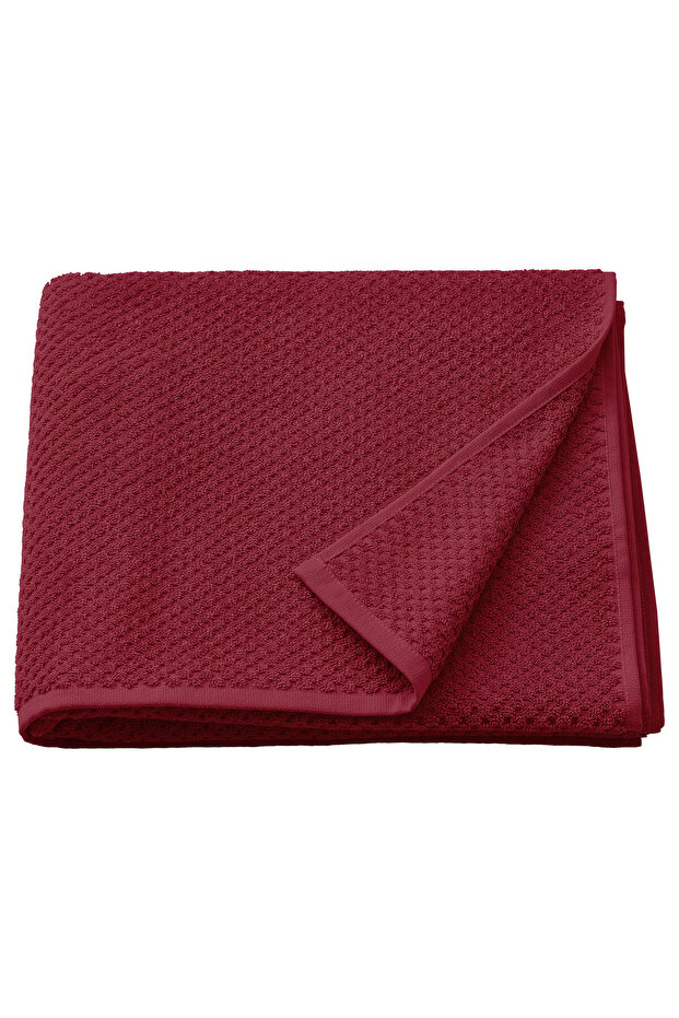 GULVIAL Bath towel, deep red, 70 x 140 cm