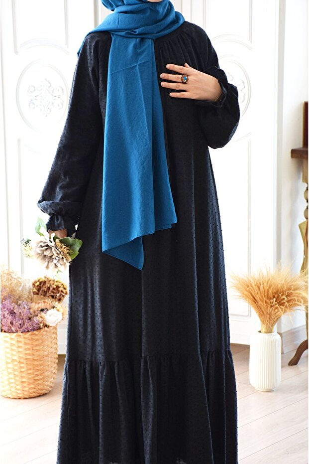 Rochie mini cu pompon - 4