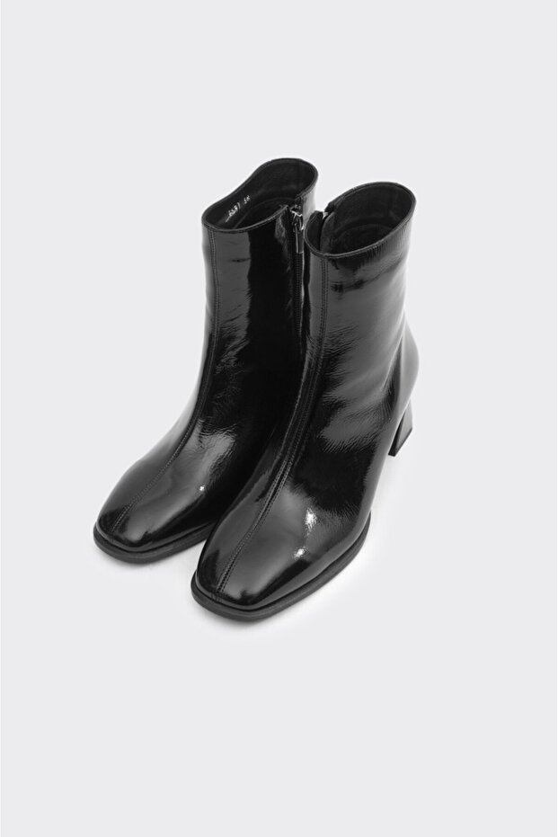 Topuklu Fermuarlı Kadın Bot - 2