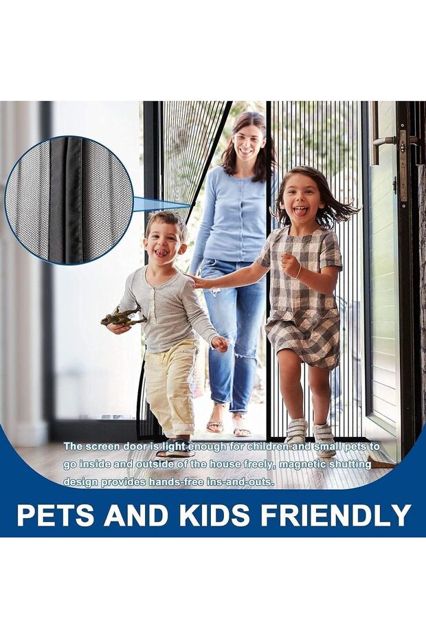 Screen Net Magnetic Anti Mosquito Bug Home Door Curtain