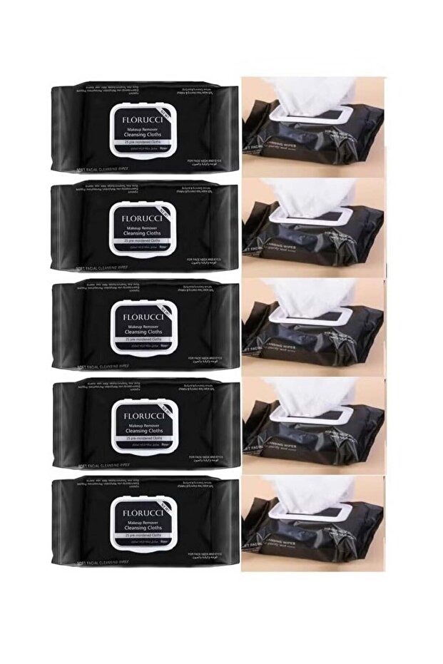 Makeup Remover Wipes 25 Wipes 5 Pieces