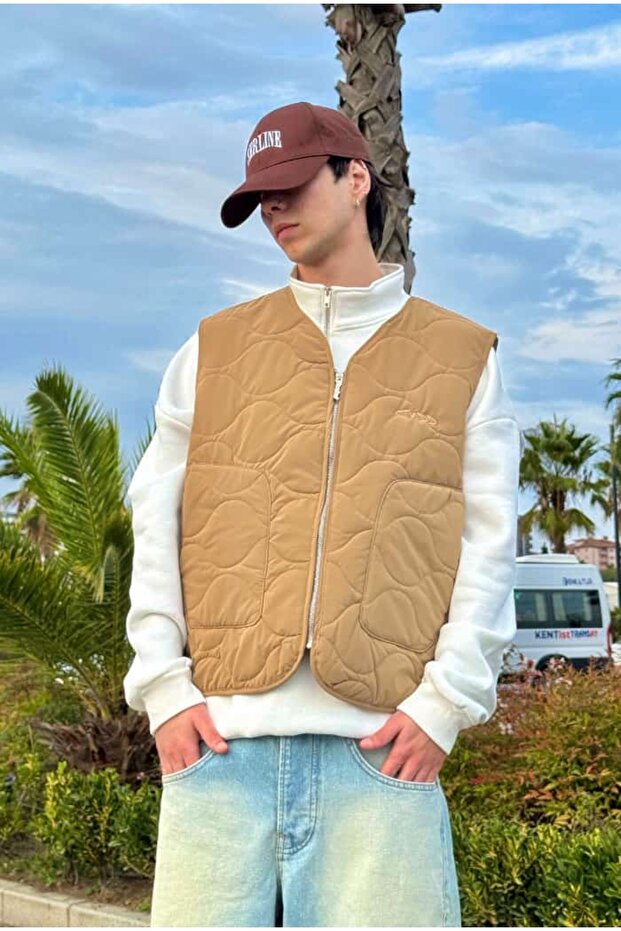 سترة مبطنة فاخرة منقوشة - 5