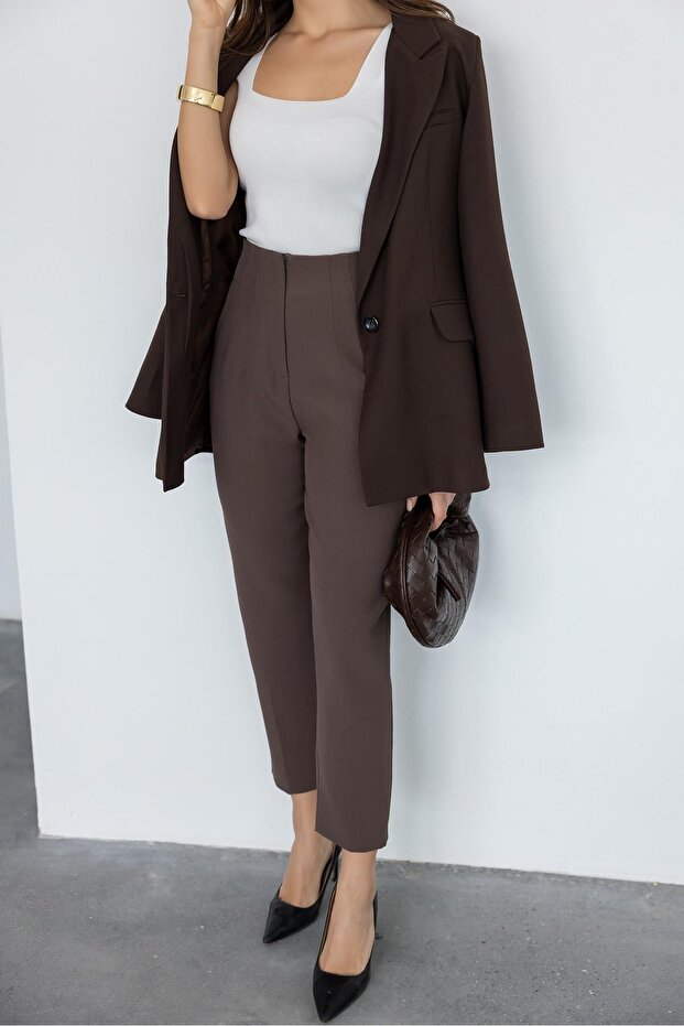 Önü Flatolu Pantolon - 4