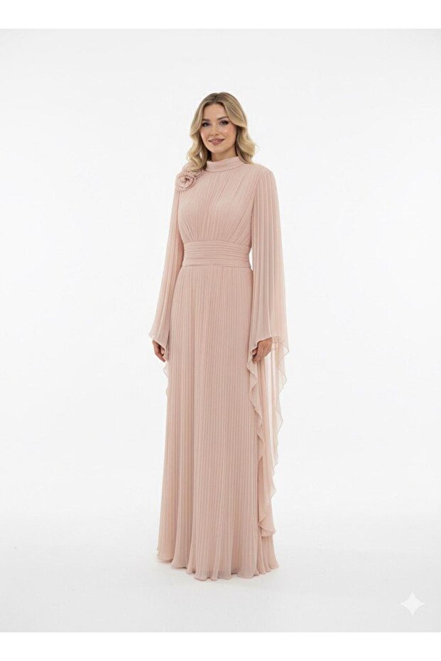 Self Accessorised Evening Dress - 4