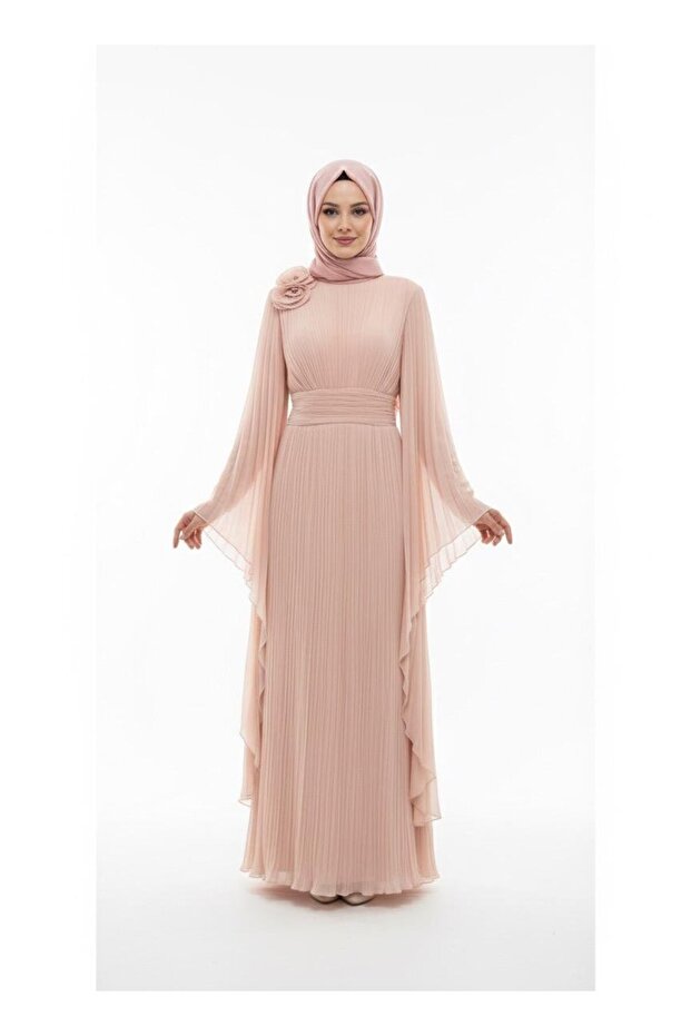 Self Accessorised Evening Dress - 1